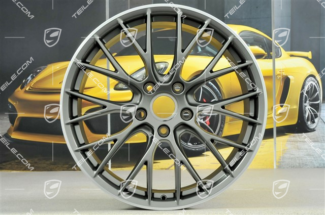 20" Felgensatz RS SPYDER Design, 8,5J x 20 ET49 + 11,5J x 20 ET56, Platinum-Seidenmatt