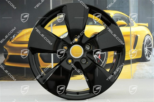 19" felga Cayenne, 8,5J x 19 ET47, czarny wysoki połysk