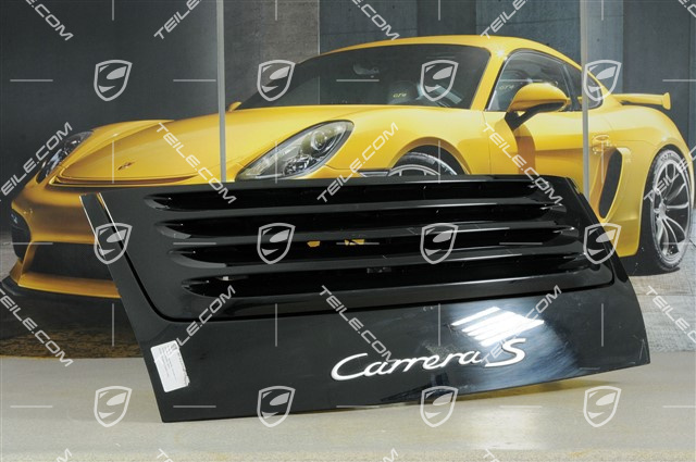 Rear deck lid (engine lid), complete (with spoiler and drive), cabrio Rear deck lid (engine lid), complete (with spoiler and drive), cabrio