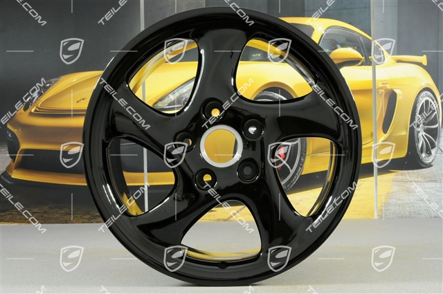 18-inch TurboLook I wheel set, 7,5J x 18 ET50 + 9J x 18 ET52, black high gloss