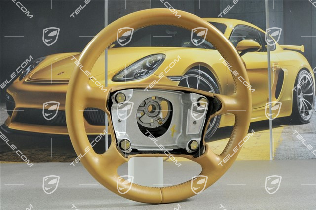 4-spoke steering wheel, leather, "savanna" beige 4-spoke steering wheel, leather, "savanna" beige