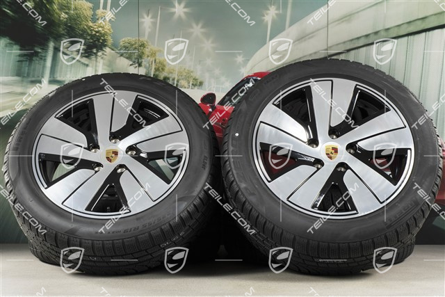 19" Taycan S winter wheel set, rims 8J x 19 ET50 + 10J x 19 ET47 + NEW Pirelli winter tyres 225/55 R19 + 275/45 R19