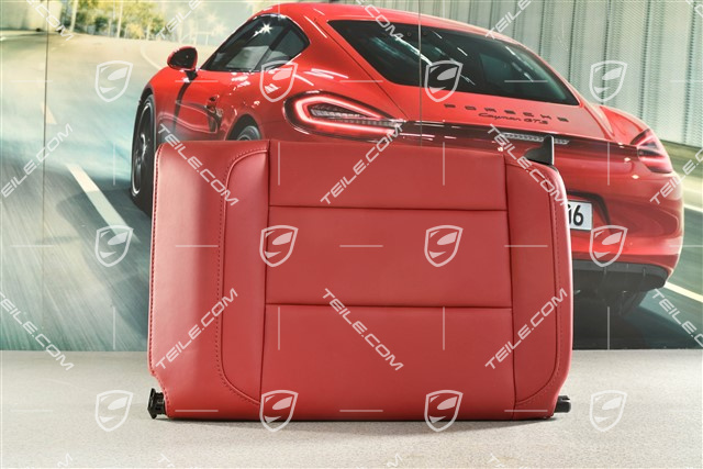 Convertible, Back seat backrest, leather Carrera Red, L