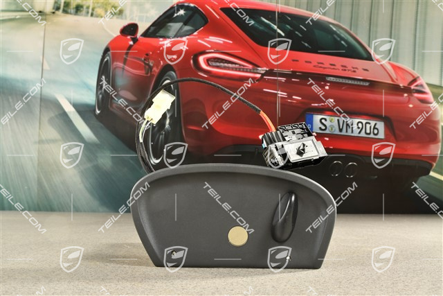 Sitzschalter, Leder, Schwarz, L