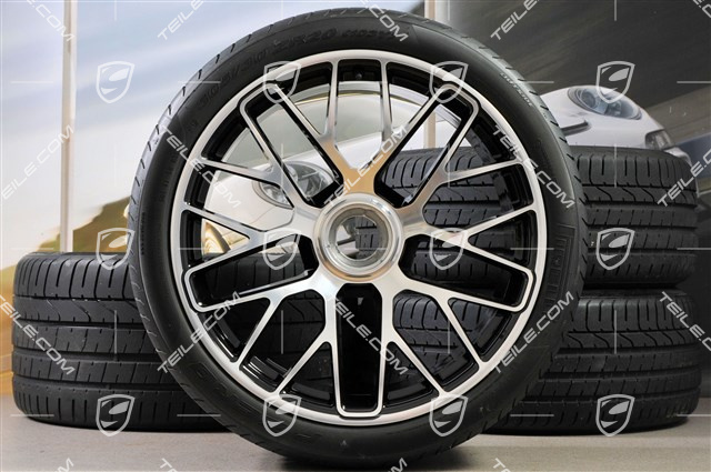 20" Koła letnie komplet Turbo S, felgi 9J x 20 ET51 + 11,5J x 20 ET56, opony letnie 245/35 ZR20 + 305/30 ZR20, z czujnikami ciśnienia RDK
