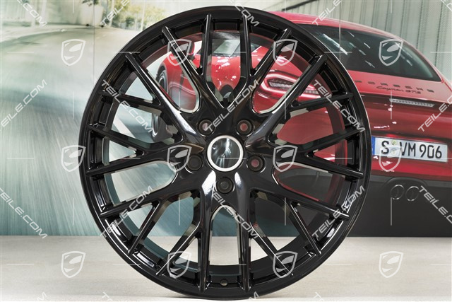 21" Felga Panamera Sport Design, 11,5J x 21 ET69, czarny połysk