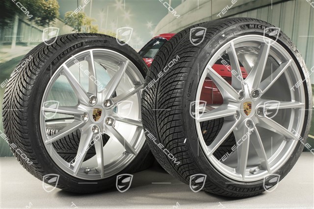 20/21-inch Carrera S winter wheel set, wheel rims 8,5J x 20 ET53 + 11J x 21 ET66 + Michelin winter tyres 245/35 R20 + 295/30 R21, with TPMS
