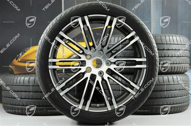 21-inch summer wheels set Turbo III, rims 10Jx21 ET50 + Yokohama summer tyres 295/35R21 without TPMS