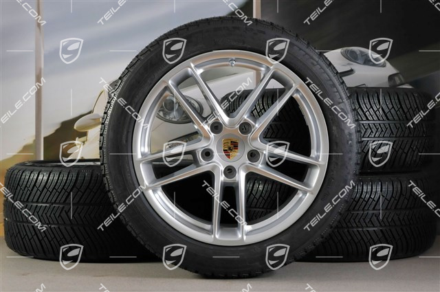 19-inch TURBO II winter wheel set, wheels 9J x 19 ET 60 + 10J x 19 ET61 + NEW tyres Michelin Pilot Alpine 3, 255/45 R19+285/40 R19, without TPM