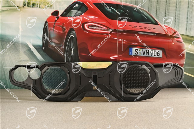 Turbo S, Engine compartment cover, Black matte