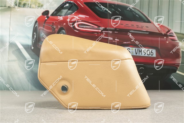 Rear seat cushion pad, Leather, Sand beige, R  / 7L5885701