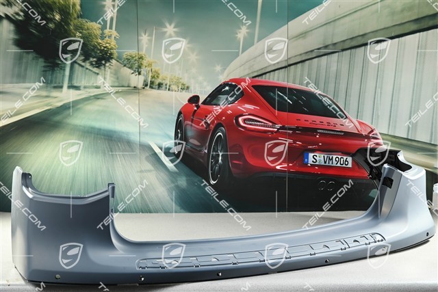 Rear bumper, V6 / S /Turbo, with PDC holes, facelift