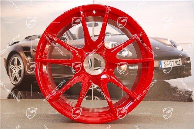 19-inch GT3 RS wheel, central locking, 12J x 19 ET48, Guards Red 19-inch GT3 RS wheel, central locking, 12J x 19 ET48, Guards Red