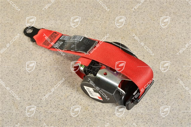Seat belt, front, Guards Red, L
