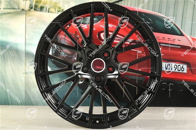 22-inch RS Spyder wheel rim, rear, 11,5J x 22 ET52, black satin-matt