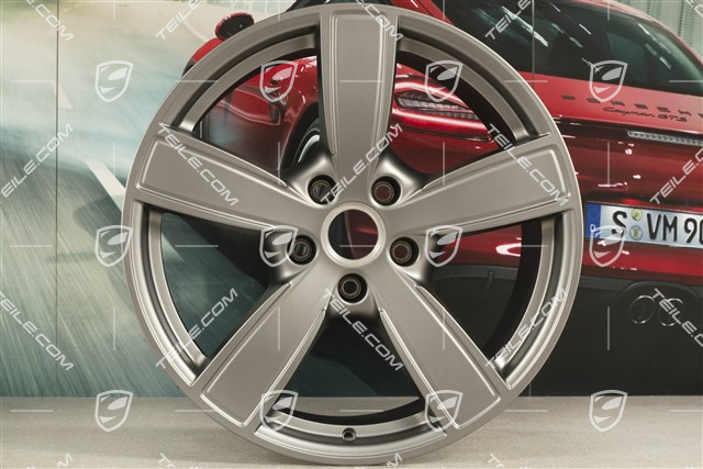 20" Felge Cayenne Sport Classic, 10,5J x 20 ET55, Platinum Seidenmatt
