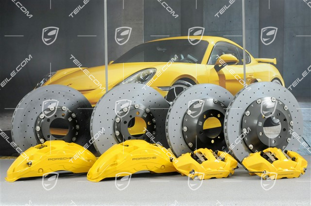 PCCB ceramic brake kit, 20-inch, brake discs: 2x front + 2x rear, fixed callipers:2x front and 2x rear, pads PCCB ceramic brake kit, 20-inch, brake discs: 2x front + 2x rear, fixed callipers:2x front and 2x rear, pads