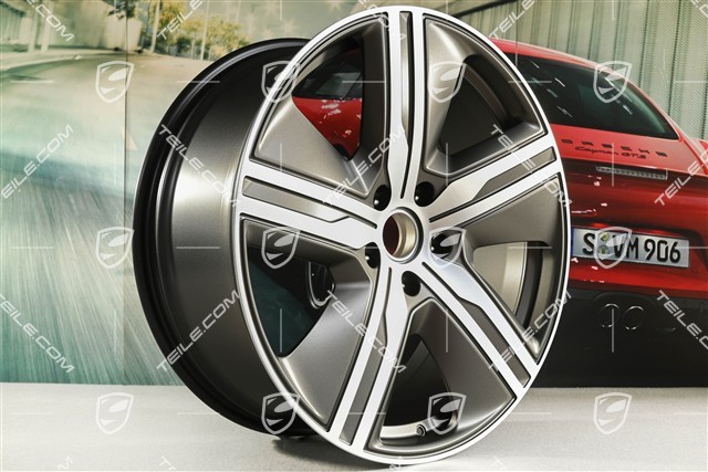 22" Macan Exclusive Design Felgensatz, 9J x 22 ET29 + 11J x 22 ET47, Turbonite