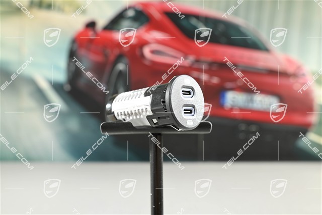 Charging Socket USB-C, double