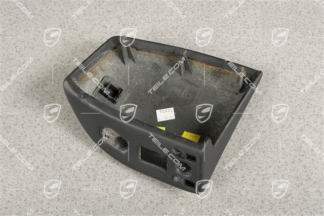 Blende, Vorbereitung Telefon, Leder, Schwarz