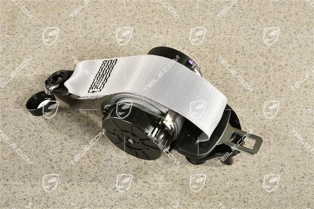 Coupe, Seat belt, rear, Silver, L=R