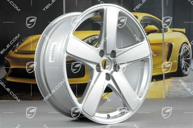 19"-inch alloy wheel Macan SportClassic, 8J x 19 ET21 + 9J x 19 ET21, Silver Metallic
