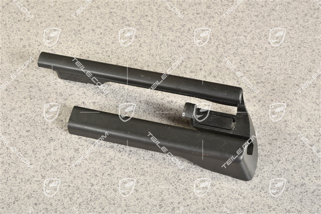 Front seat rail cover, Black, L