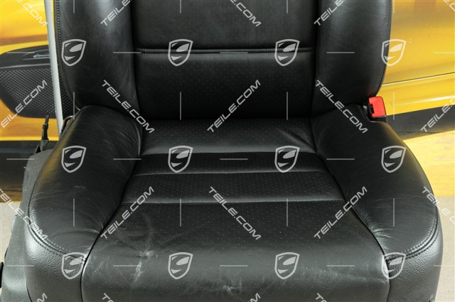 Sitz, el. einstellbar, Heizung, Memory, Lordosenstuetze, leder, schwarz, R