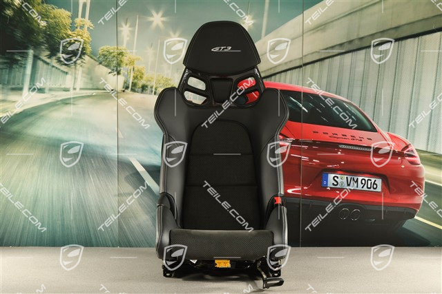 GT3 Schalensitz, Carbon, schwarz/silber, R