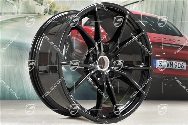 20" Felga Carrera S IV, 10J x 20 ET45, czarny wysoki połysk
