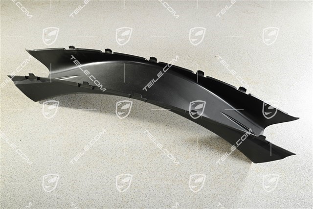 Centre air duct, black, Facelift 08-