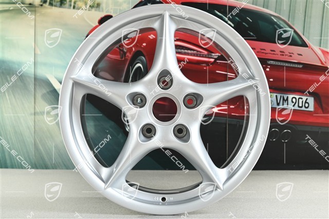 18-inch Carrera wheel set, 8J x 18 ET50 + 10J x 18 ET65