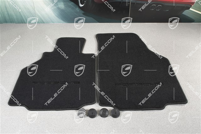 Fußmatten-Set, 2-teilig (996 und 986), schwarz