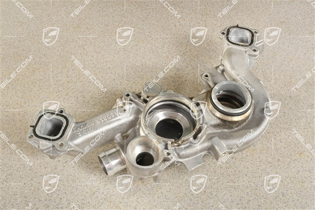 Thermostat housing / Coolant pump housing, 4,0L