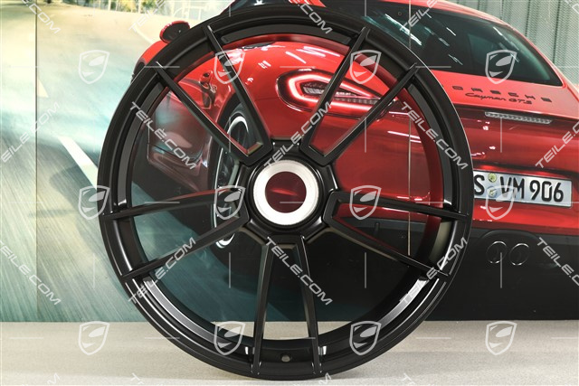 21" Turbo S, Felge, 11,5J x 21 ET67 in Schwarz Seidenmatt