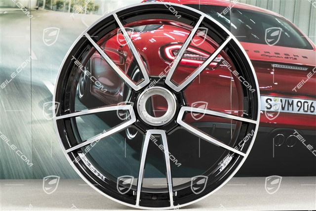 21" Felga Turbo S, 11,5J x 21 ET67, czarny wysoki połysk