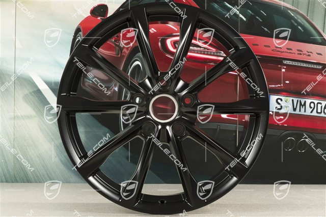 19" Felga Boxster S, 8J x 19 ET57, czarny satynowy półmat