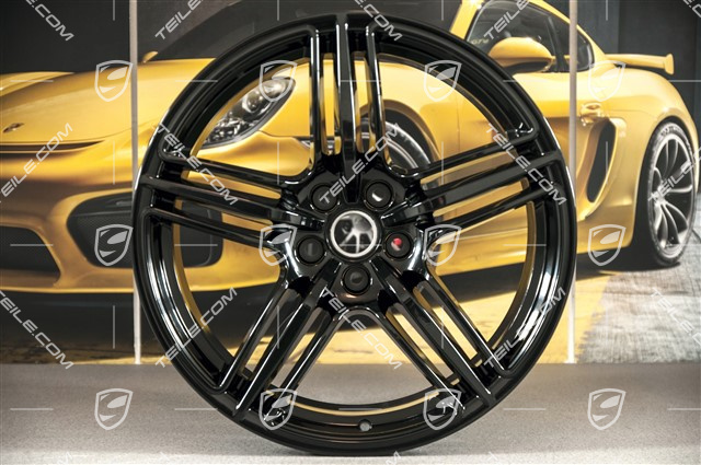 19"-inch alloy wheel Macan Design, 8J x 19 ET21 + 9J x 19 ET21, black high gloss