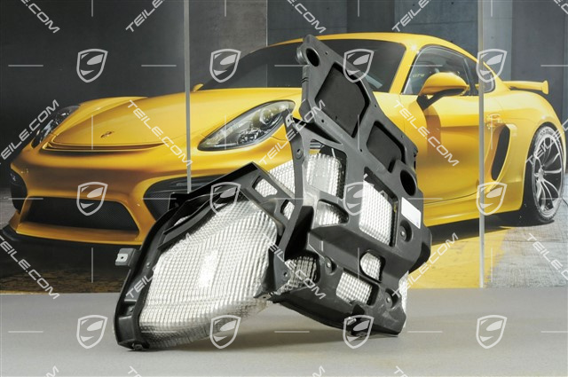 Support lateral with heat protection, L Support lateral with heat protection, L