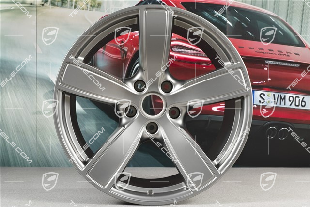 20" Komplet felg Carrera Sport, 8,5J x 20 ET49 + 11,5J x 20 ET56, Platinum satynowy półmat