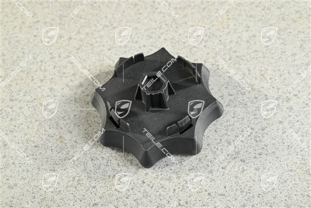 Spare wheel fastening part handle