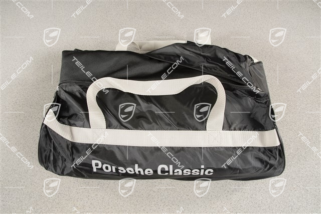 Pokrowiec z herbem Porsche, czarny, C2/C4/C4S/Targa, do samochodów bez spojlera