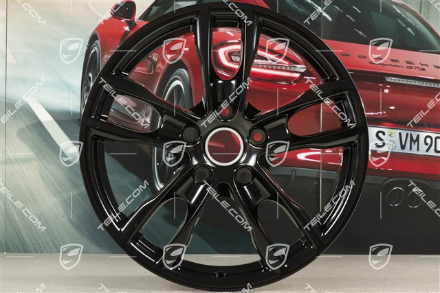 19-inch wheel Boxster S III, 8J x 19 ET57,  black highgloss
