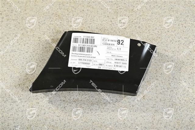 Bumper side plate, R