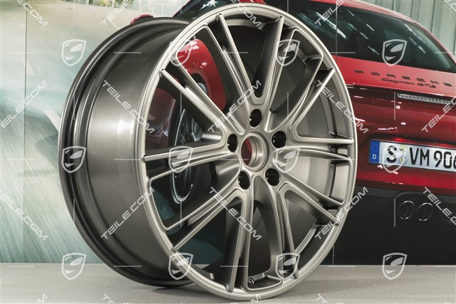 21" Felge Panamera Exclusive, 9,5J x 21 ET71, in Platinum-Seidenmatt
