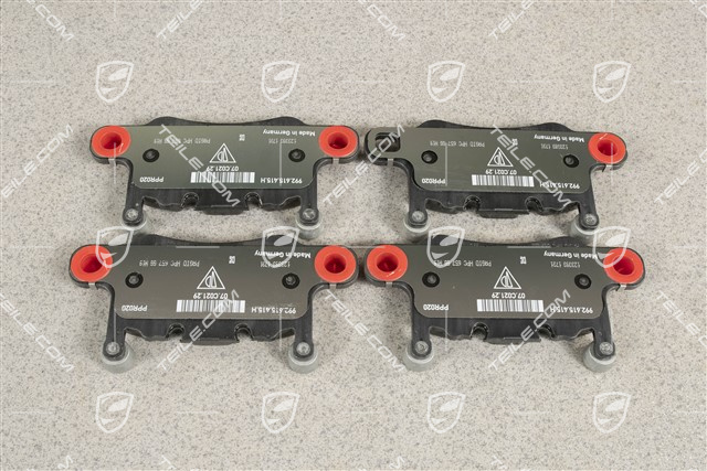 Brake pads, PCCB, rear, set
