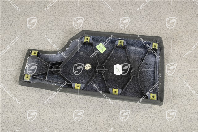 Deckel aussen, Leder/Alcantara, Schwarz