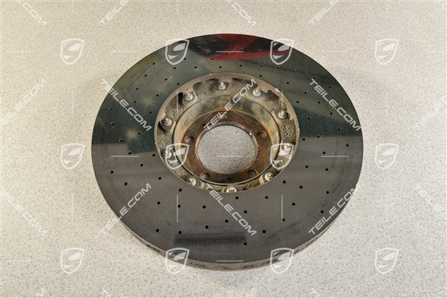 PCCB Keramik-Bremsscheibe, Taycan / Panamera, 20" / 420mm, leicht beschädigt am Innenrand (sehe Bilder), L