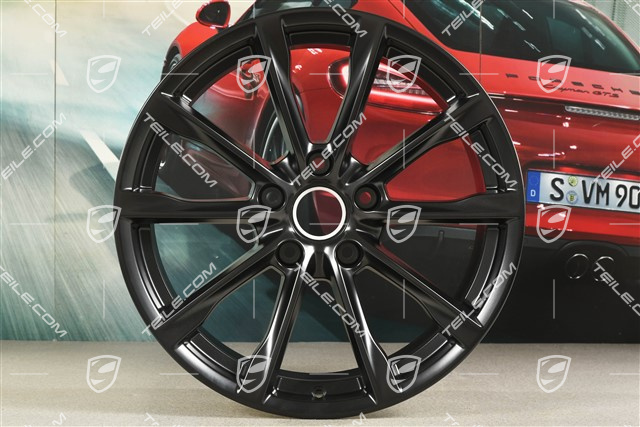 19" Felga Boxster S, 10J x 19 ET45, czarny satynowy półmat