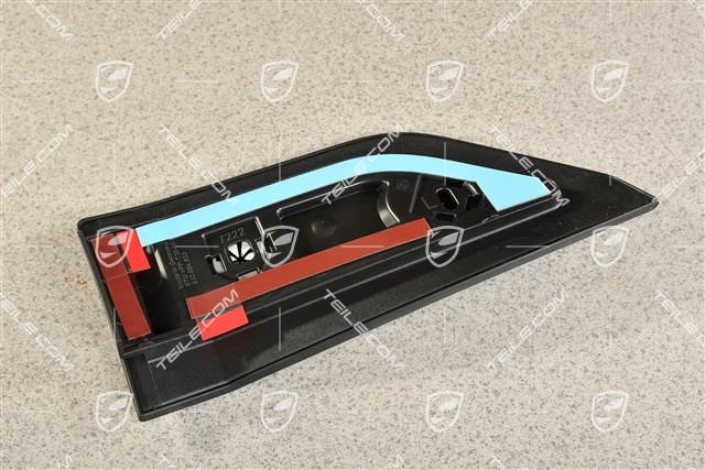 Side skirt moulding, rear, Black matte, L